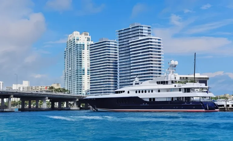A business cruise ship