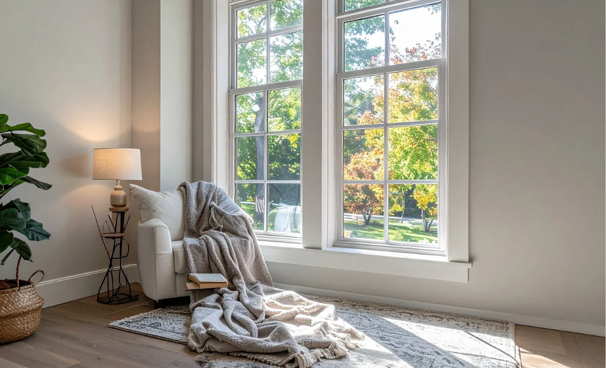 A room with natural light windows