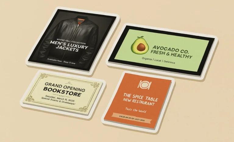 Printed flyers for marketing