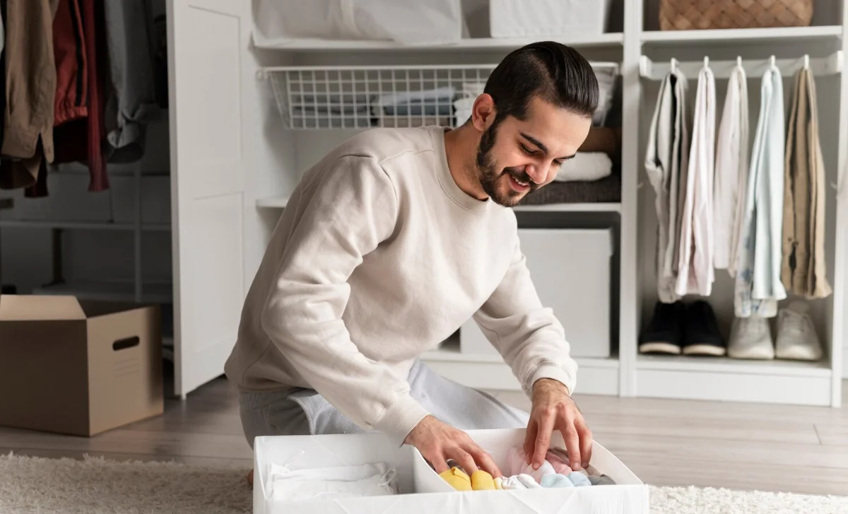 a man in an organized household