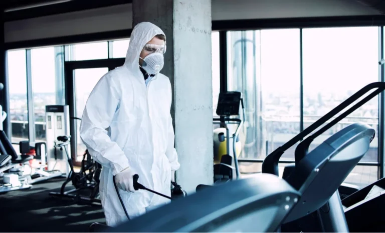 a man wearing a full protective gear