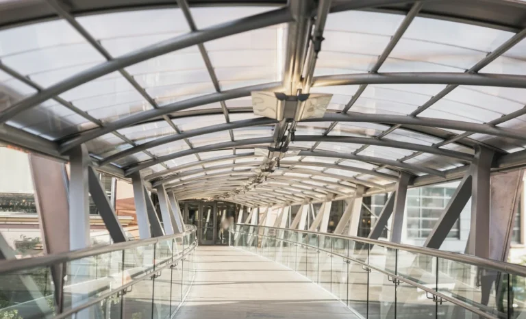 polycarbonate roofing in building