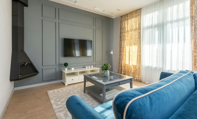 a lounge of an apartment