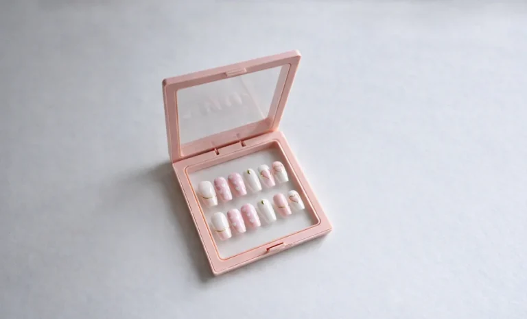 Pastel pink press-on nail set