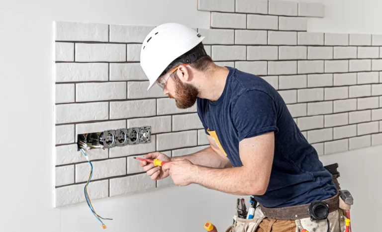 An electrician worker man