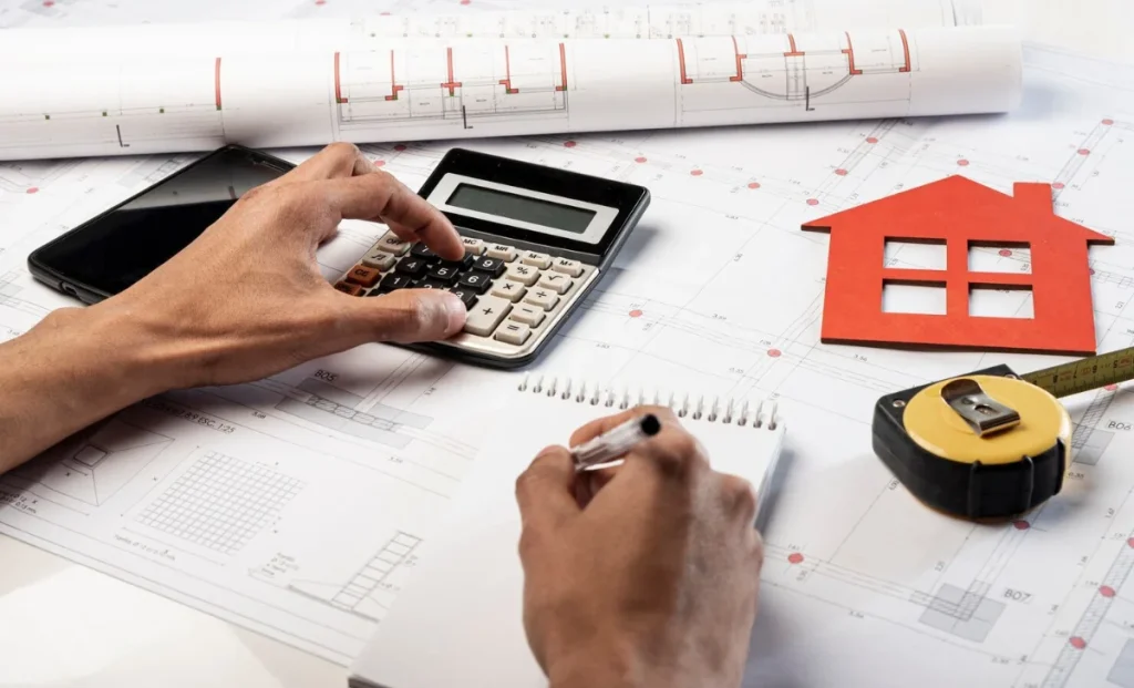 a man valuing a property