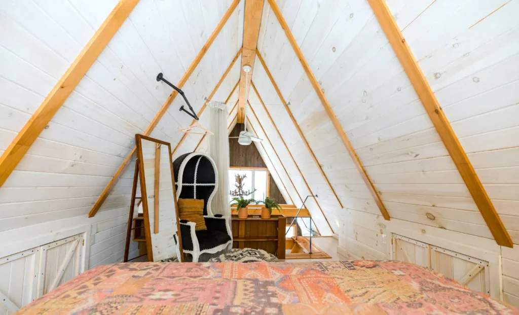 a cleaned attic