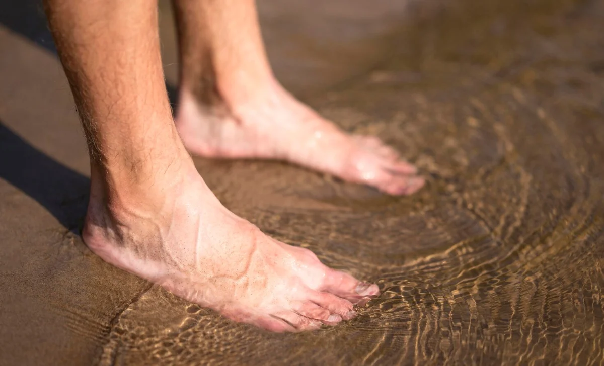 a man's feet