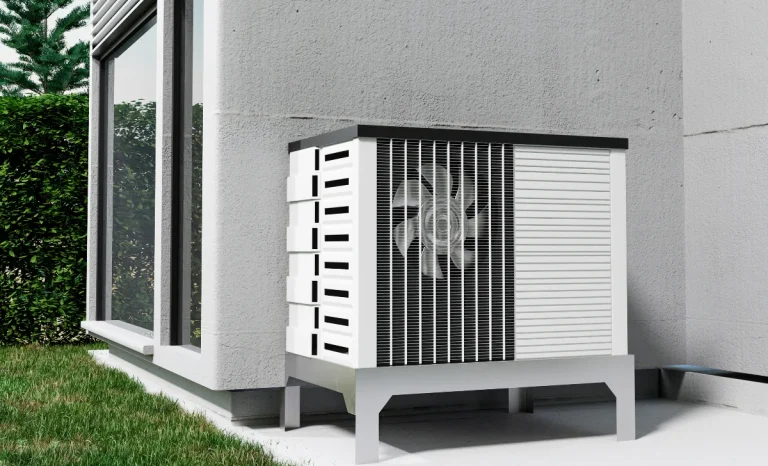 heat pump used for residential heating and cooling