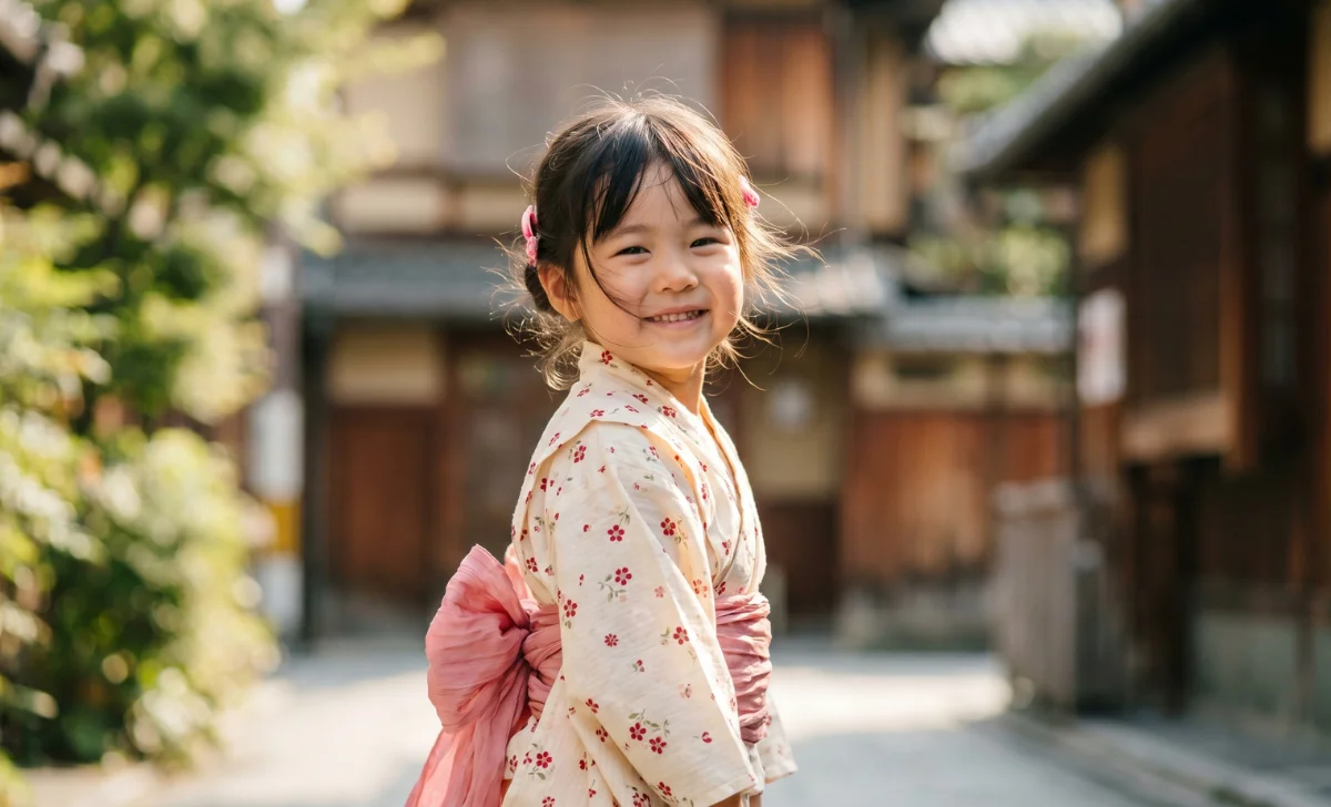 Japanese Name Generator With Meanings - a little Japanese girl smiling