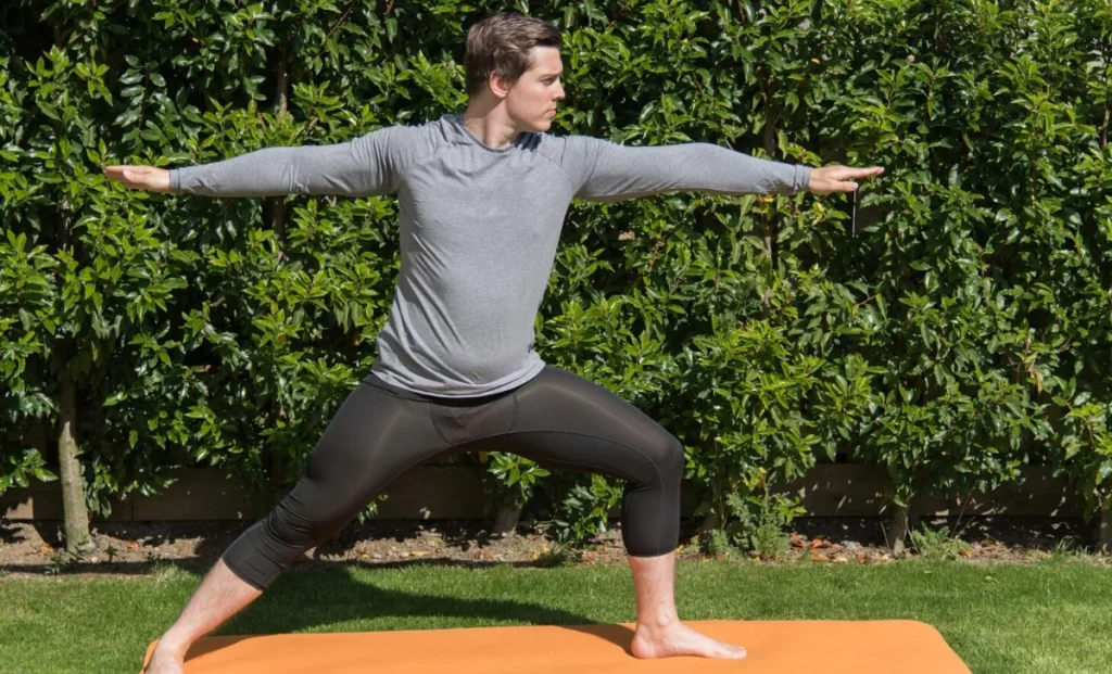 a man doing exercise