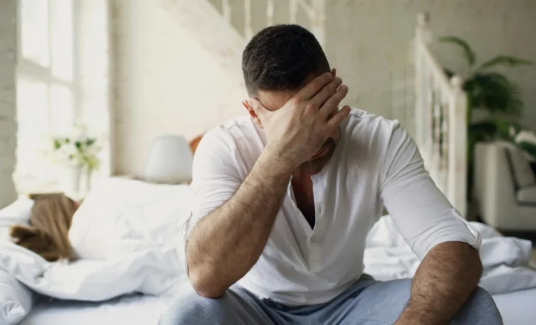 a sad man