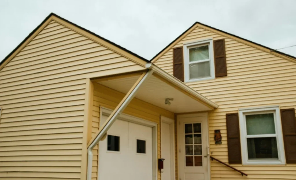 a yellow house