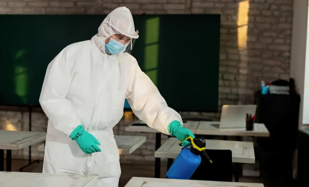 man doing Biohazard Cleanup