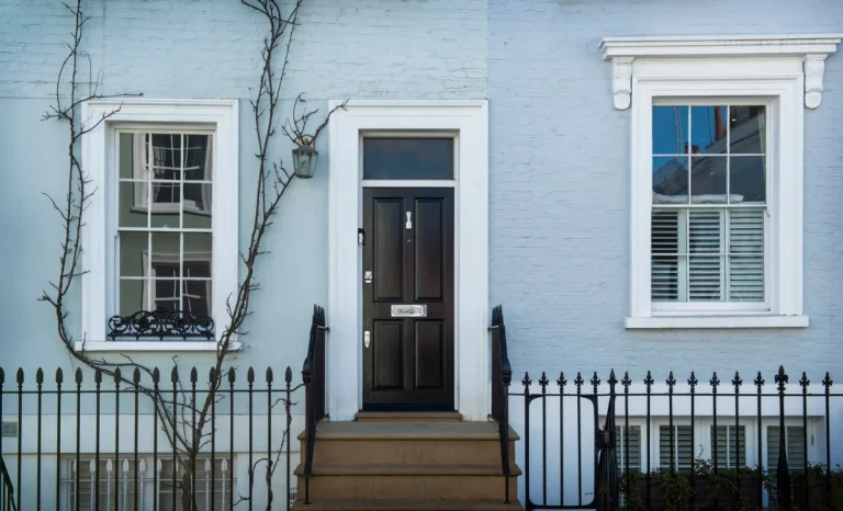 a door and windows