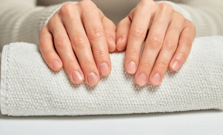 a person showing nails