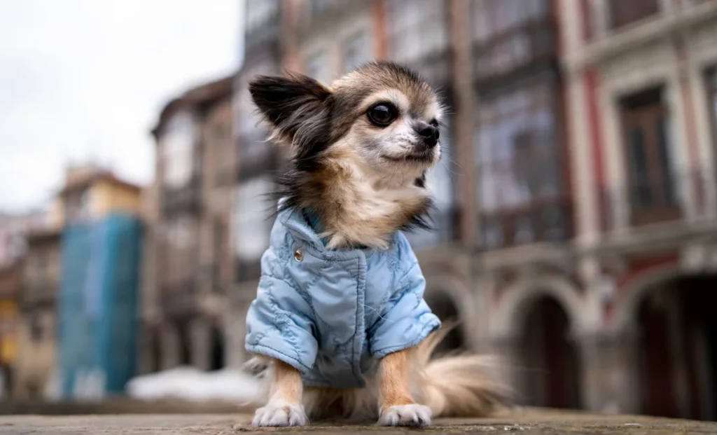 a small dog