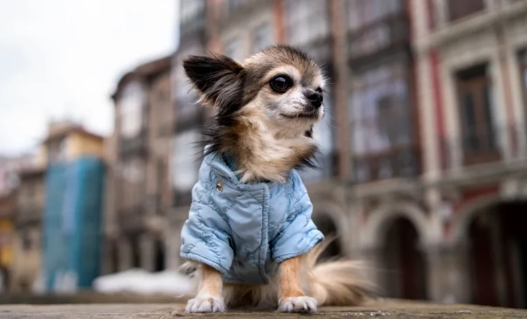 a small dog