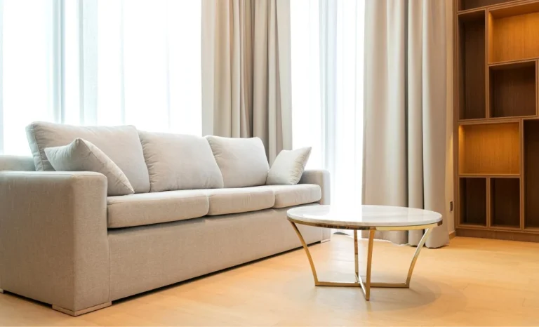 new curtains in a lounge