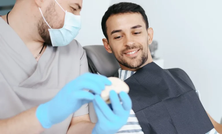 a man at dentist