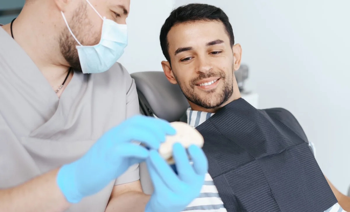 a man at dentist