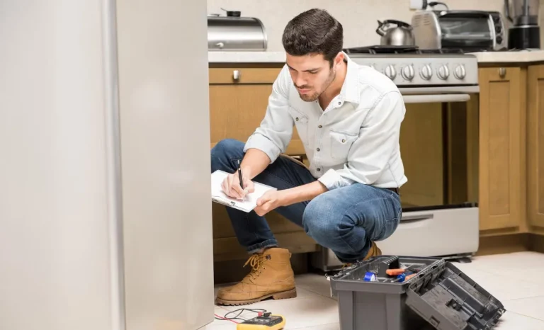a refrigerator technician