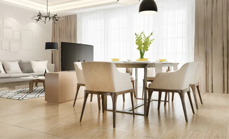 modern dinning table with chairs