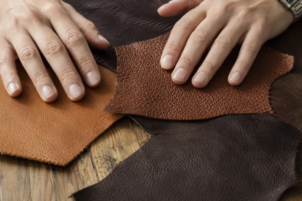 leather lounge in a tv lounge