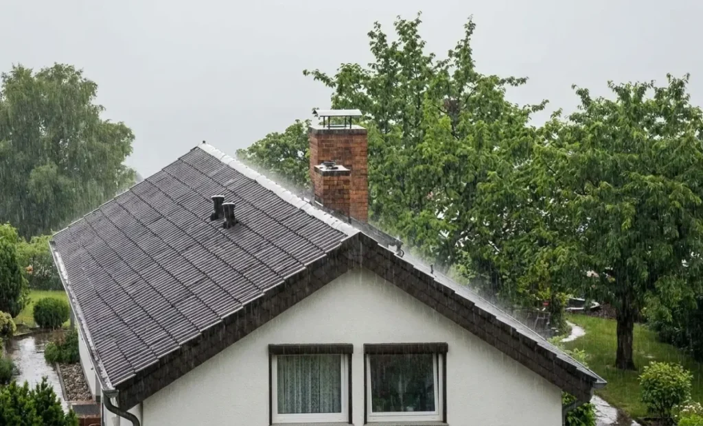 raining on roof