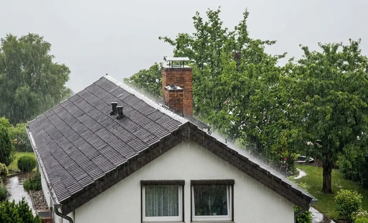 raining on roof