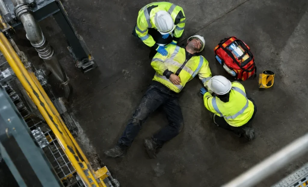 an injured construction worker