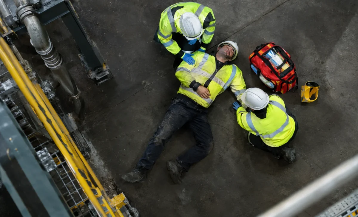 an injured construction worker