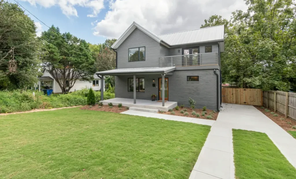 concrete-house-with-green-grass-on-the-lawn