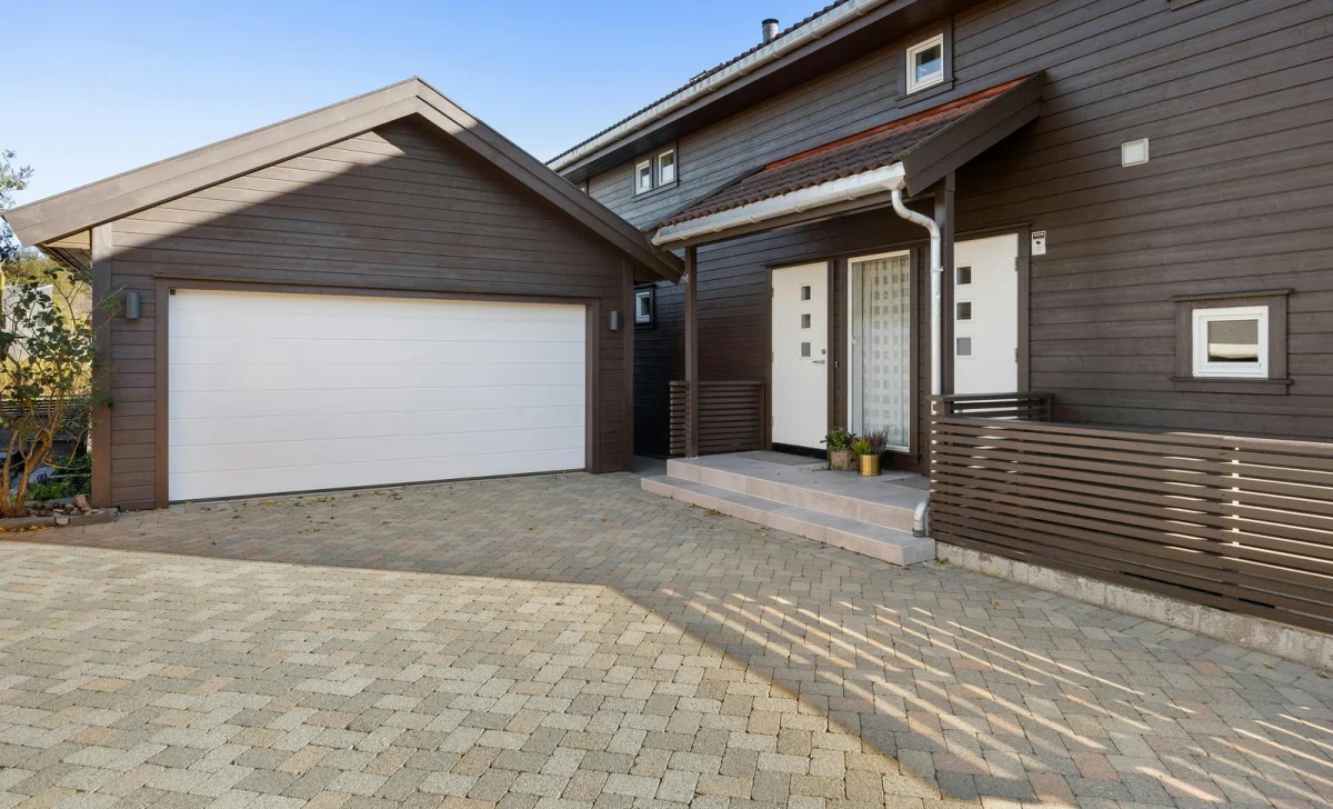 modern home with a garage