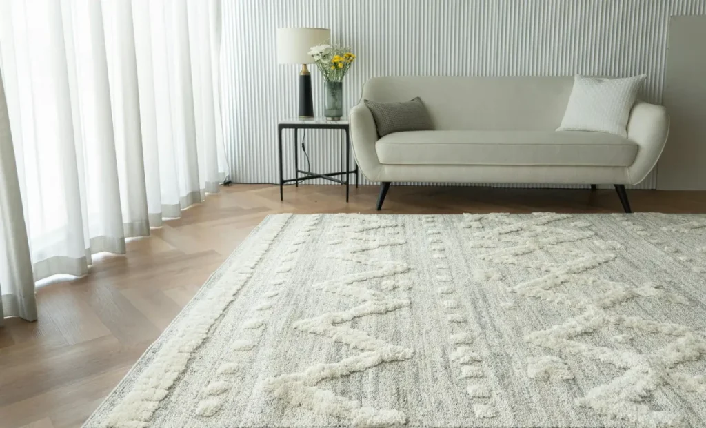 pile carpet in a living room